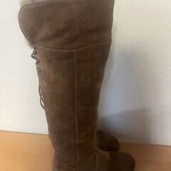ロングブーツ　ブラウン　２３．５センチの画像