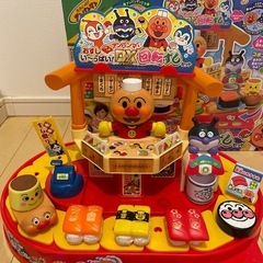 【美品】アンパンマン おすしい~っぱい! アンパンマンDX回転ずしセットの画像