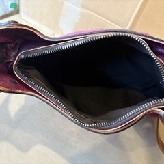 DIESEL ディーゼル　オールレザーバッグ　ビンテージ　パープルの画像