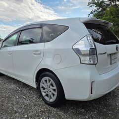 プリウスα☆S☆車検令和9年4月☆純正SDナビ☆CD☆DVD☆地デジTV☆Bluetooth☆ビルトインETC☆バックカメラ☆スマートキー×2の画像