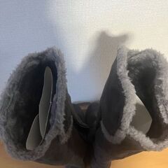 ロングブーツ　グレー　　の画像