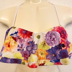 未着用 PEAK&PINE ピーク&パイン デフィリアス　ワイヤーフリル ビキニ 水着 花柄 フラワー Defilious 9号 Mサイズの画像