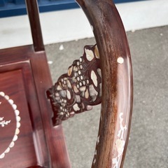 螺鈿細工 チェア 唐木家具 花鳥図②の画像