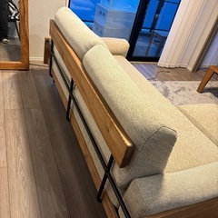 unico ソファー3シーター　オットマン付きの画像