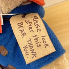 未使用タグ付 パディントン イギリスクマ ぬいぐるみ paddington テディベア くま　くまのパディントンぬいぐるみ 人形の画像