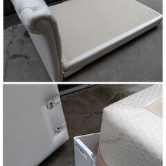 50,000円/01 KINGSDOWN キングスダウン ダブルサイズ 幅140×全長190㎝ ベットフレーム ダブルベット 2015年製の画像