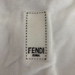 【FENDI】 フェンディ ポロシャツ FY1131 ホワイト ロゴ刺繍 半袖 ワンポイント トップス コットン 綿 メンズ A0863の画像