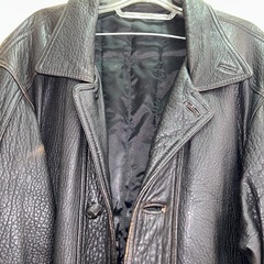 ビンテージ　羊革　レザーコート　2XL の画像