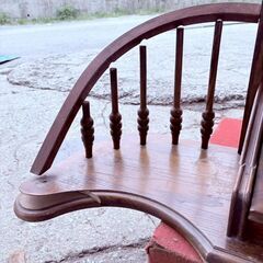 【❗️✨訳あり✨❗️】アンティーク調 木製ミラー（大型・現状品）✨装飾フレーム付きの画像