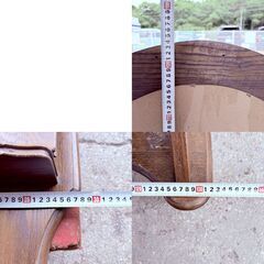 【❗️✨訳あり✨❗️】アンティーク調 木製ミラー（大型・現状品）✨装飾フレーム付きの画像