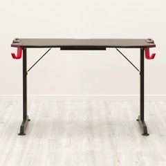 ニトリ ゲーミングデスク GM001（118BK/RE）118cm 新品の画像
