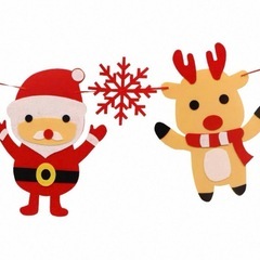 新品❤️ クリスマス飾り3セット 北欧風 フェルト クリスマス ガーランド バナー飾り付けの画像