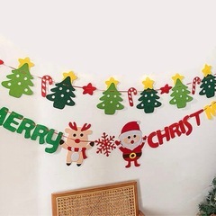 新品❤️ クリスマス飾り3セット 北欧風 フェルト クリスマス ガーランド バナー飾り付けの画像