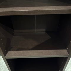 カラーボックス　ブラウンの画像