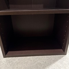 カラーボックス　ブラウンの画像