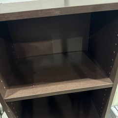 カラーボックス　ブラウンの画像