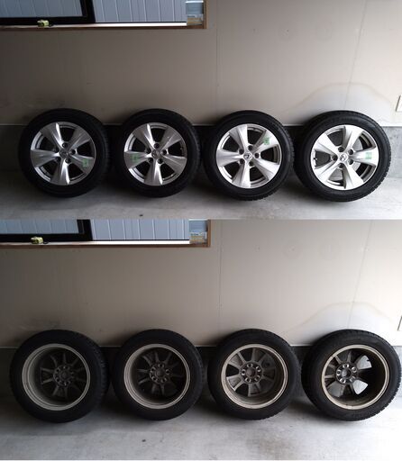 レクサス　スタッドレス　ホイール付き　一部傷あり