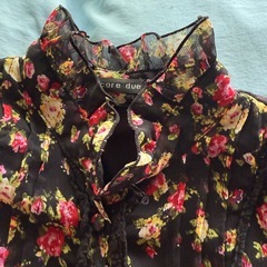 rare due 花柄ノースリーブワンピースの画像