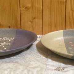 魚柄　大皿２枚セットの画像