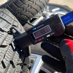 美品　145/80R13　ET43 スタッドレス付きアルミホイールの画像