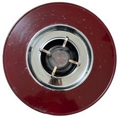 トヨトミ　石油　円形ストーブ ワインレッド　昭和レトロの画像