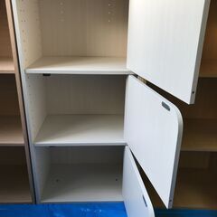 肩付き３段ボックス　木目３段ボックス　収納ボックス　収納家具　　の画像