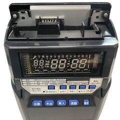 ☆MAX タイムレコーダー ER-110SIV 4回打刻 ER-110S4 タイムカードラック 10人用 ブラック 付属 マックス 店舗用品☆の画像