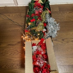 お話し中　　　クリスマスツリーの画像