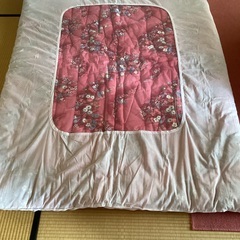 掛布団　カバー付き　未使用に近いの画像