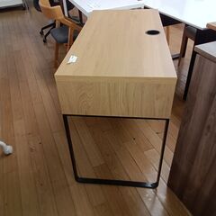 ★ジモティ割あり★ IKEA ミッケ　PCデスク ナチュラル H75×D50×W105 クリーニング済み TK7332の画像
