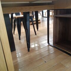 ★ジモティ割あり★ IKEA ミッケ　PCデスク ナチュラル H75×D50×W105 クリーニング済み TK7332の画像