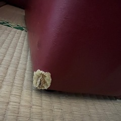 あずき色のレザーソファの画像