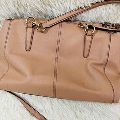 COACH コーチ　2way ショルダーバッグ ピンクベージュ　F57520の画像