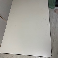 【白テーブル／作業台にも◎／引き取り限定】の画像