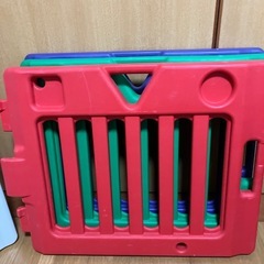 ベビーサークル　キッズランドDX8枚　カラフルの画像