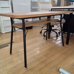 ★ジモティ割あり★  デスク ナチュラル H68×D60×W110 クリーニング済み TK7334の画像