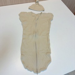 SOWAN キルティングコットン スワドル&ニット帽の画像