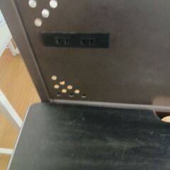 ★ジモティ割あり★  PCデスク ブラック H118×D55×W71 クリーニング済み TK7335の画像