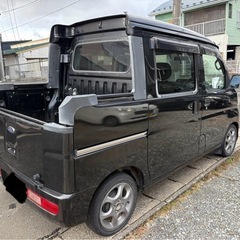 25年★オープンデッキGサンバーバン★稀少車ハイゼットデッキバンOEM★アルミ足元オシャレ絶好調！車検9年7月取得引渡し満タン！の画像