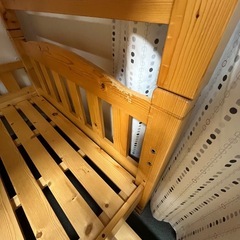三段ベッド　二段ベッドすのこベッド　シングルベッドの画像