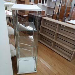 ★ジモティ割あり★  ガラスショーケース  H120×D37×W43 クリーニング済み TK7336の画像