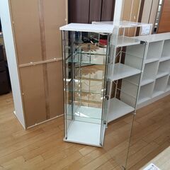 ★ジモティ割あり★  ガラスショーケース  H120×D37×W43 クリーニング済み TK7336の画像