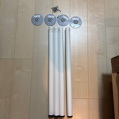 IKEA(イケア) ADILS 脚 ホワイト 4本の画像