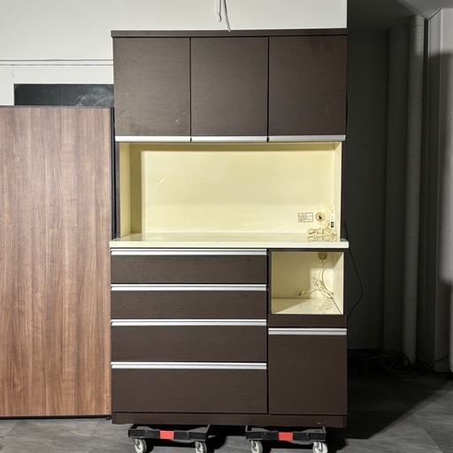 ニトリ レンジボード アリシア 幅120cm 高さ200cm 食器棚 キッチンボード 家具 札幌市白石区