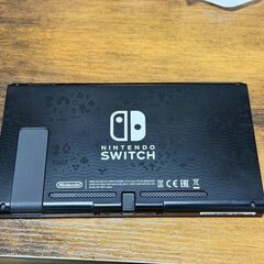 任天堂Switch　あつ森仕様　ドック未使用　ガラスカバー付き　コントローラー使用感ありの画像