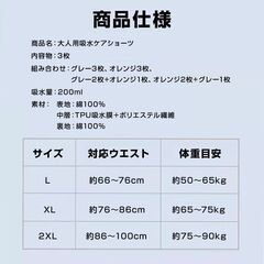 吸水ショーツ 3枚 尿漏れケアパンツ 失禁パンツ 女性 婦人用 綿100% 大容量 吸収 200mL サニタリーショーツ 漏れない 蒸れない 通気性 介護 生理 シニア 高齢者の画像