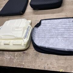 引き取り限定　ダイハツ ハイゼット トラック CVT エクストラシート 運転席と助手席 ヘッドレスト付き フルファブリック 3BD S500P S510P 軽トラ ピクシス サンバー 純正の画像