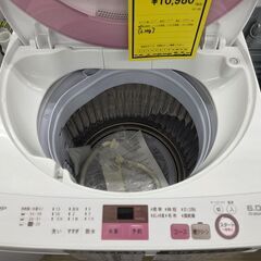 J2175【リユースのサカイ柏店】SHARP シャープ 6.0kg 全自動洗濯機　ES-GE6A-P　2017年製　動作確認、クリーニング済み　参考価格60,280円の画像