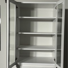 LOWYA ロウヤ 2枚扉 食器棚 New Soleil 3 ニューソレイユ3 幅59cm 高さ178cm 白 ホワイト ベガコーポレーション 家具 札幌市白石区の画像