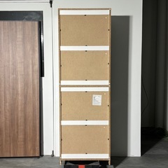 LOWYA ロウヤ 2枚扉 食器棚 New Soleil 3 ニューソレイユ3 幅59cm 高さ178cm 白 ホワイト ベガコーポレーション 家具 札幌市白石区の画像